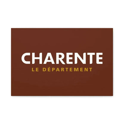 Flag of Charente France - Canvas Wall Art 18″ x 12″ 1.25" - The Sticker Space