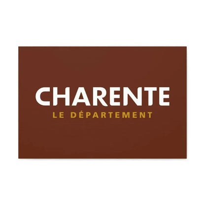 Flag of Charente France - Canvas Wall Art 24″ x 16″ 1.25" - The Sticker Space