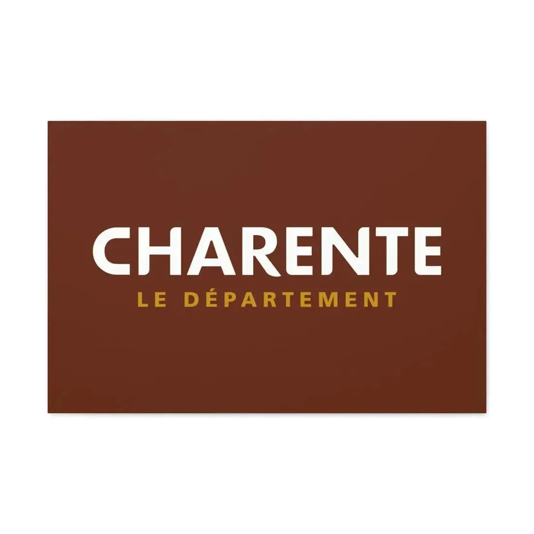 Flag of Charente France - Canvas Wall Art 30" x 20" 1.25" - The Sticker Space