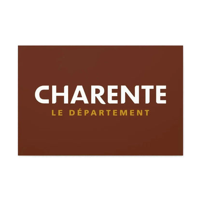 Flag of Charente France - Canvas Wall Art 30" x 20" 1.25" - The Sticker Space