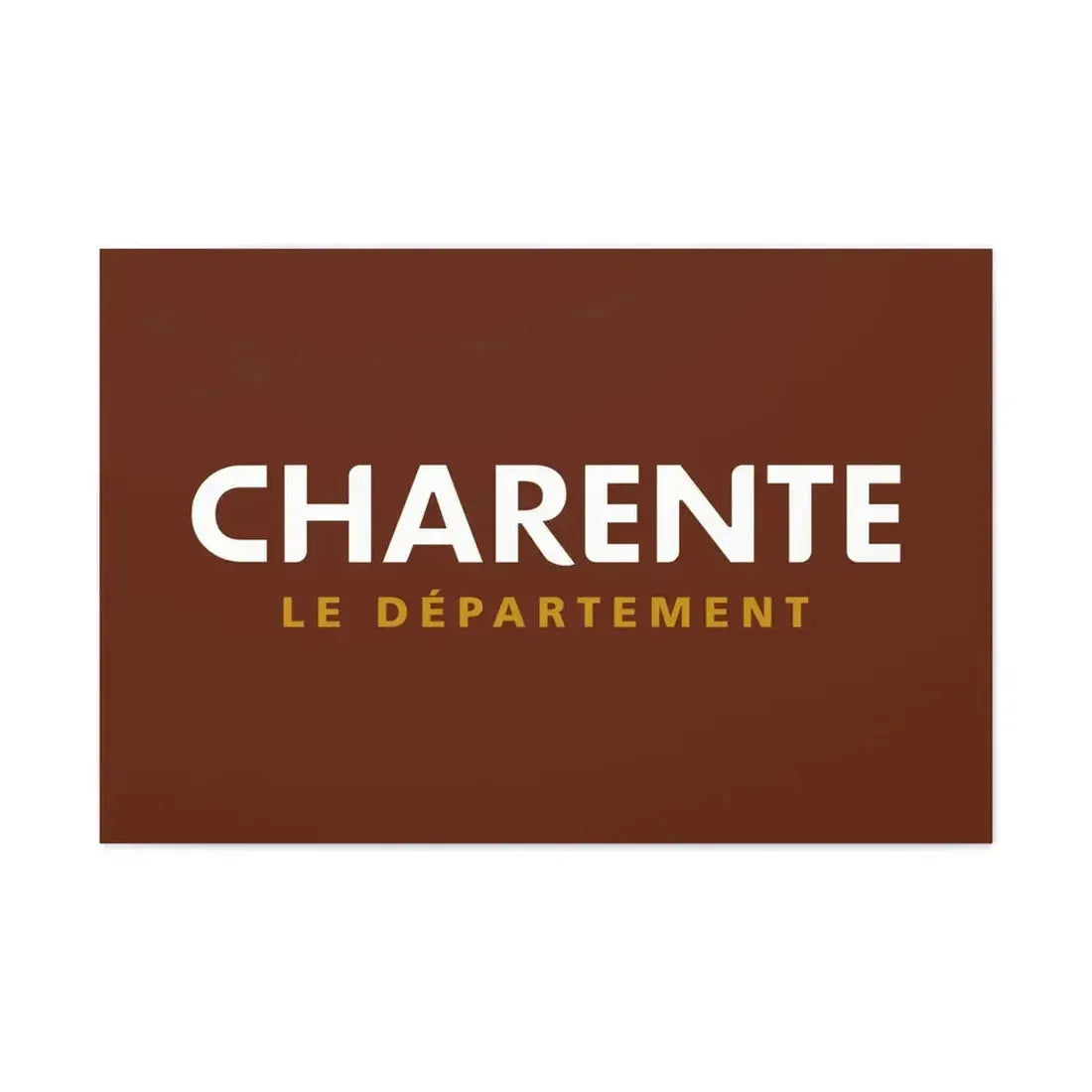 Flag of Charente France - Canvas Wall Art 36" x 24" 1.25" - The Sticker Space