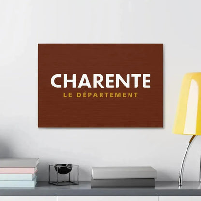 Flag of Charente France - Canvas Wall Art - The Sticker Space