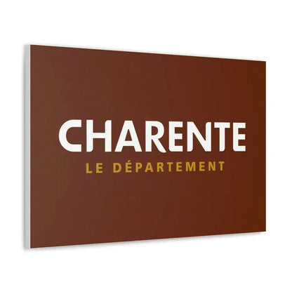 Flag of Charente France - Canvas Wall Art - The Sticker Space