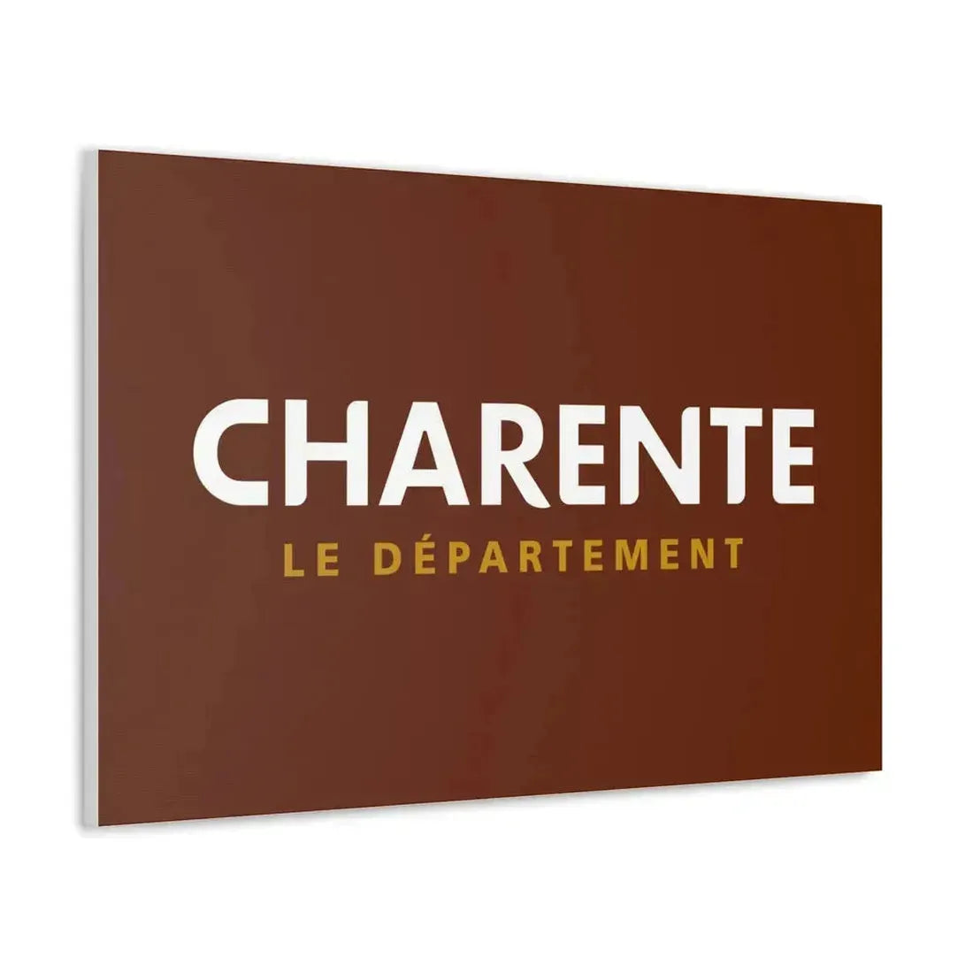 Flag of Charente France - Canvas Wall Art - The Sticker Space