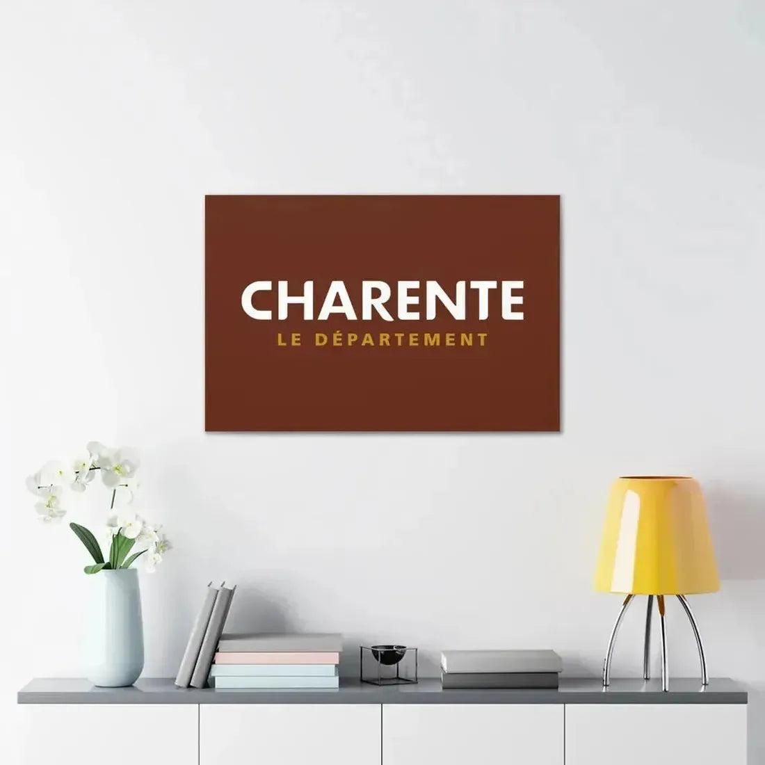 Flag of Charente France - Canvas Wall Art - The Sticker Space