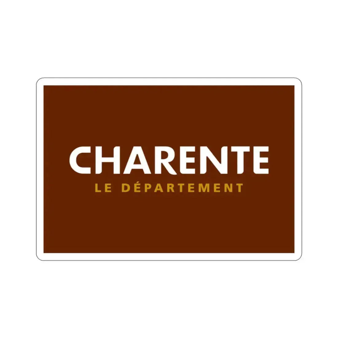 Flag of Charente France STICKER Vinyl Die-Cut Decal 2 Inch - The Sticker Space