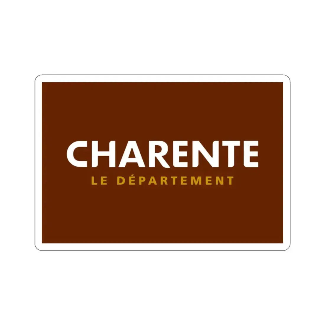 Flag of Charente France STICKER Vinyl Die-Cut Decal 2 Inch - The Sticker Space
