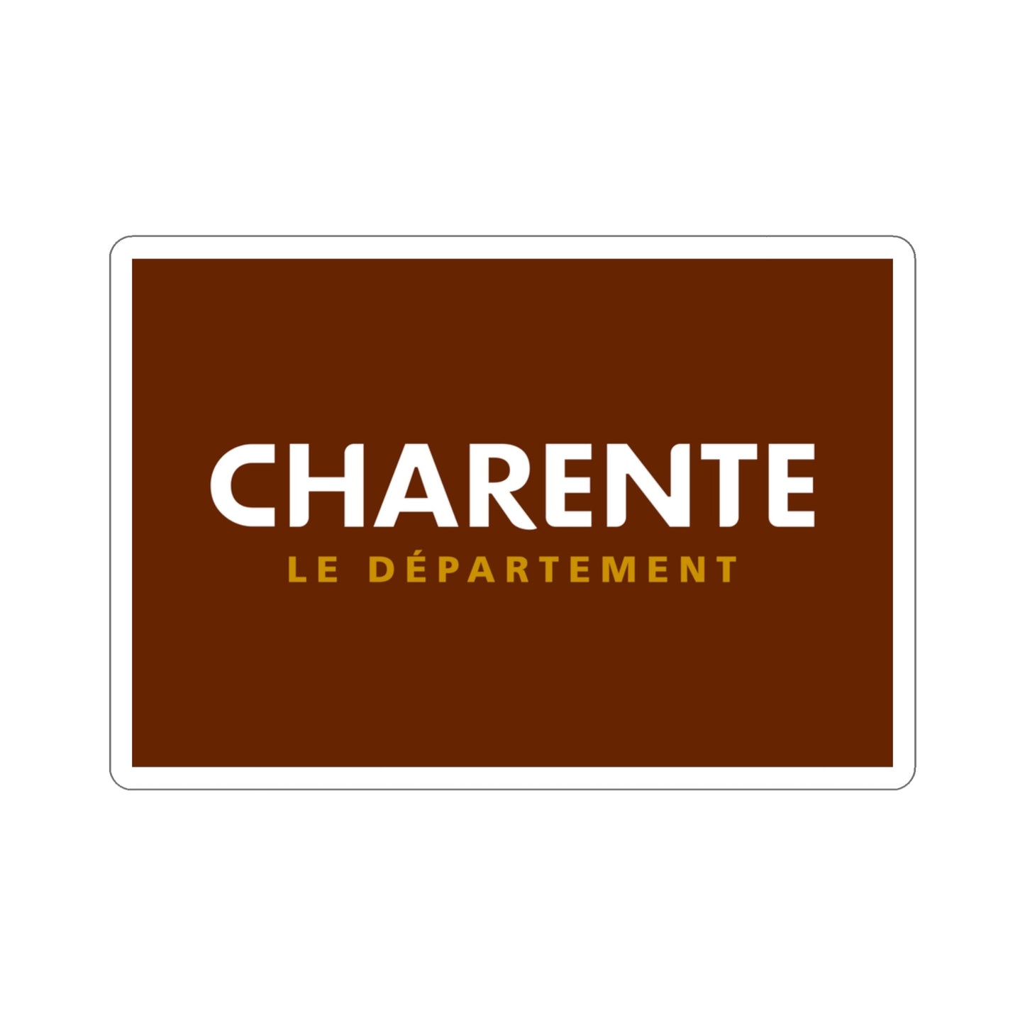 Flag of Charente France STICKER Vinyl Die-Cut Decal-3 Inch-The Sticker Space