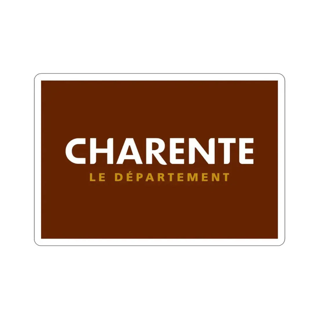 Flag of Charente France STICKER Vinyl Die-Cut Decal 3 Inch - The Sticker Space