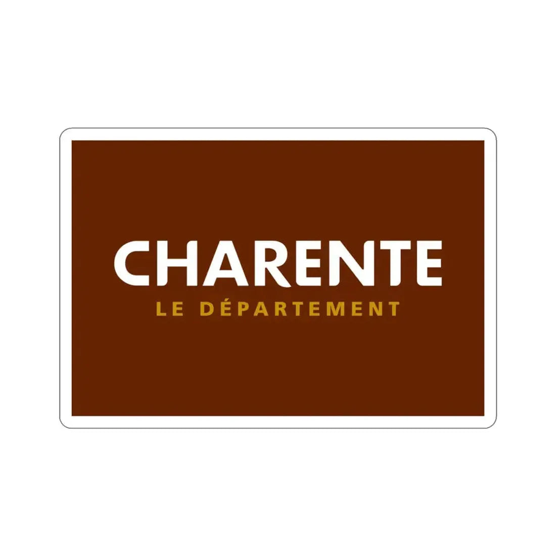 Flag of Charente France STICKER Vinyl Die-Cut Decal 3 Inch - The Sticker Space