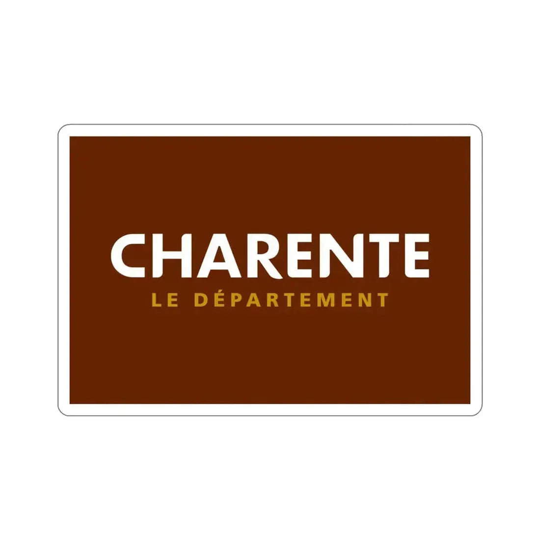 Flag of Charente France STICKER Vinyl Die-Cut Decal 4 Inch - The Sticker Space