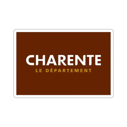 Flag of Charente France STICKER Vinyl Die-Cut Decal 4 Inch - The Sticker Space
