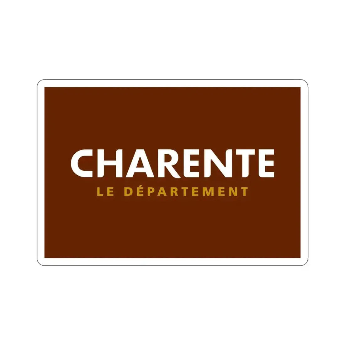 Flag of Charente France STICKER Vinyl Die-Cut Decal 5 Inch - The Sticker Space
