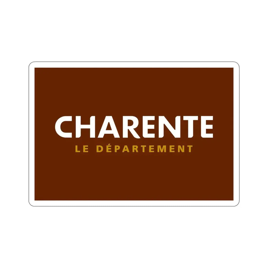 Flag of Charente France STICKER Vinyl Die-Cut Decal 6 Inch - The Sticker Space