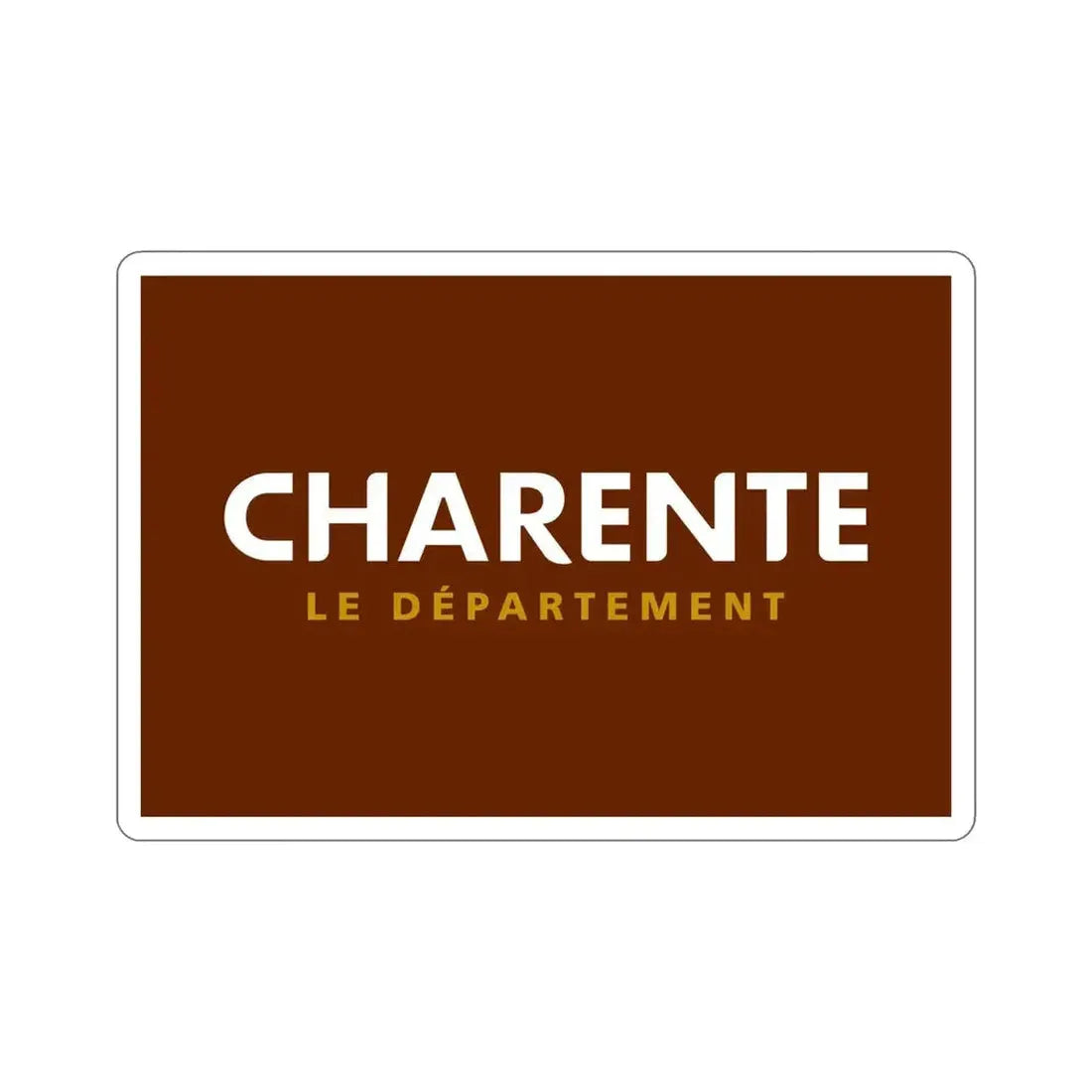 Flag of Charente France STICKER Vinyl Die-Cut Decal - The Sticker Space