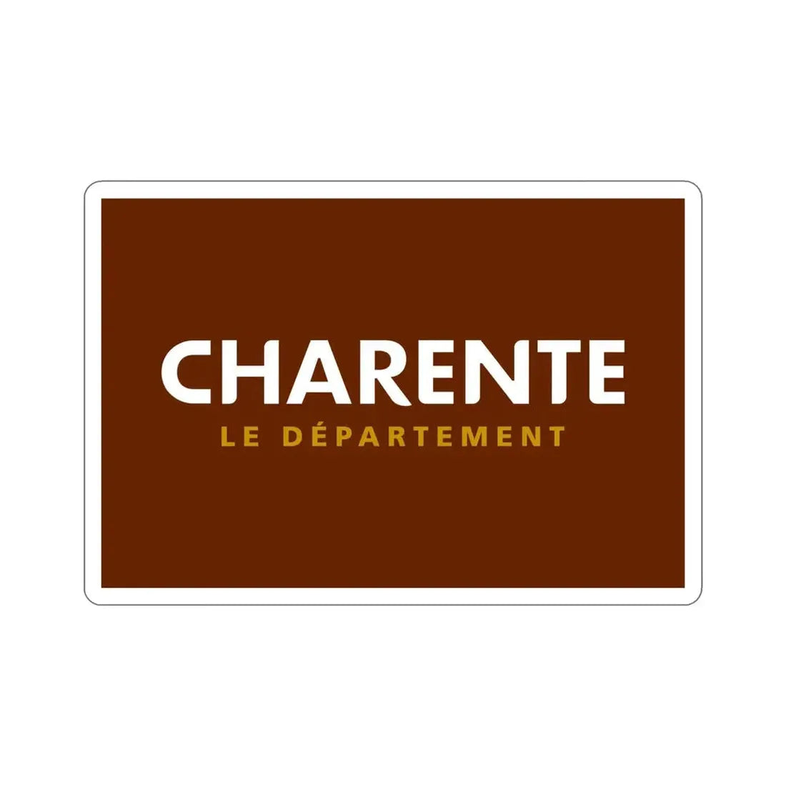 Flag of Charente France STICKER Vinyl Die-Cut Decal - The Sticker Space
