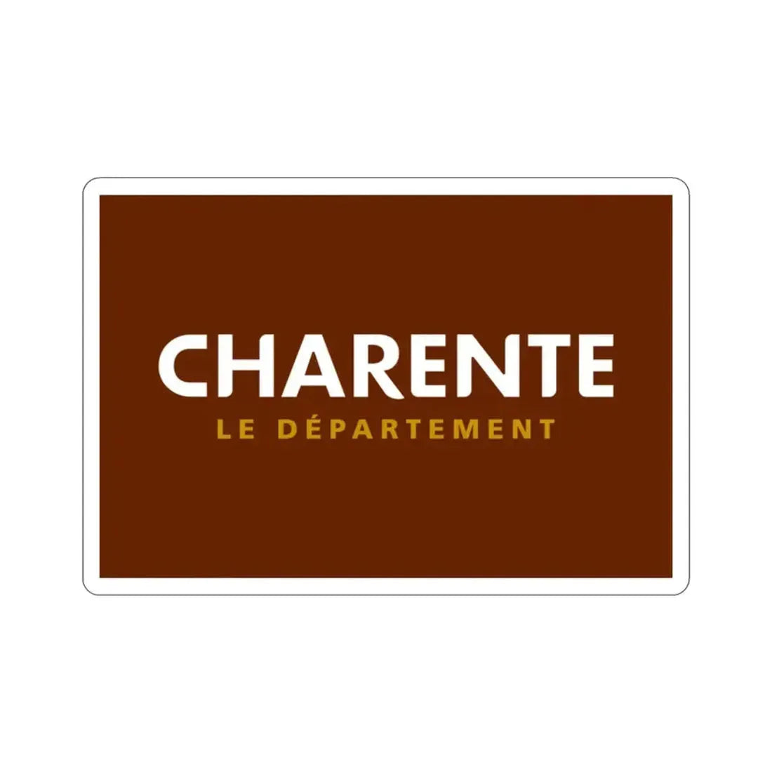 Flag of Charente France STICKER Vinyl Die-Cut Decal - The Sticker Space