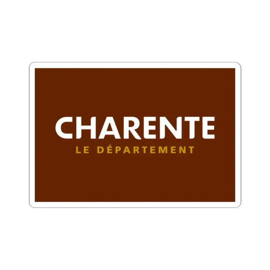Flag of Charente France - STICKER Vinyl Kiss-Cut Decal 2 Inch White - The Sticker Space