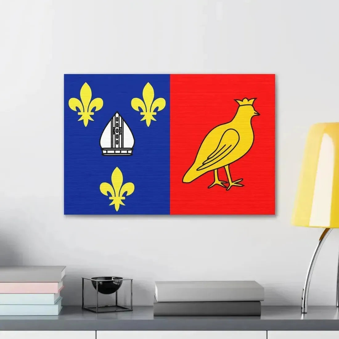Flag of Charente Maritime France 2 - Canvas Wall Art - The Sticker Space
