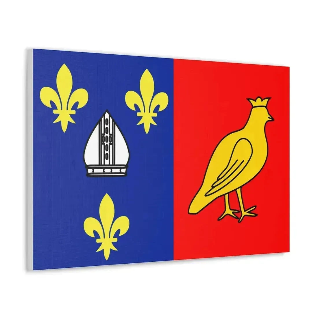 Flag of Charente Maritime France 2 - Canvas Wall Art - The Sticker Space
