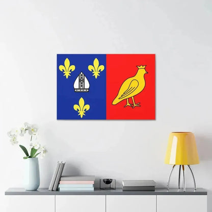 Flag of Charente Maritime France 2 - Canvas Wall Art - The Sticker Space
