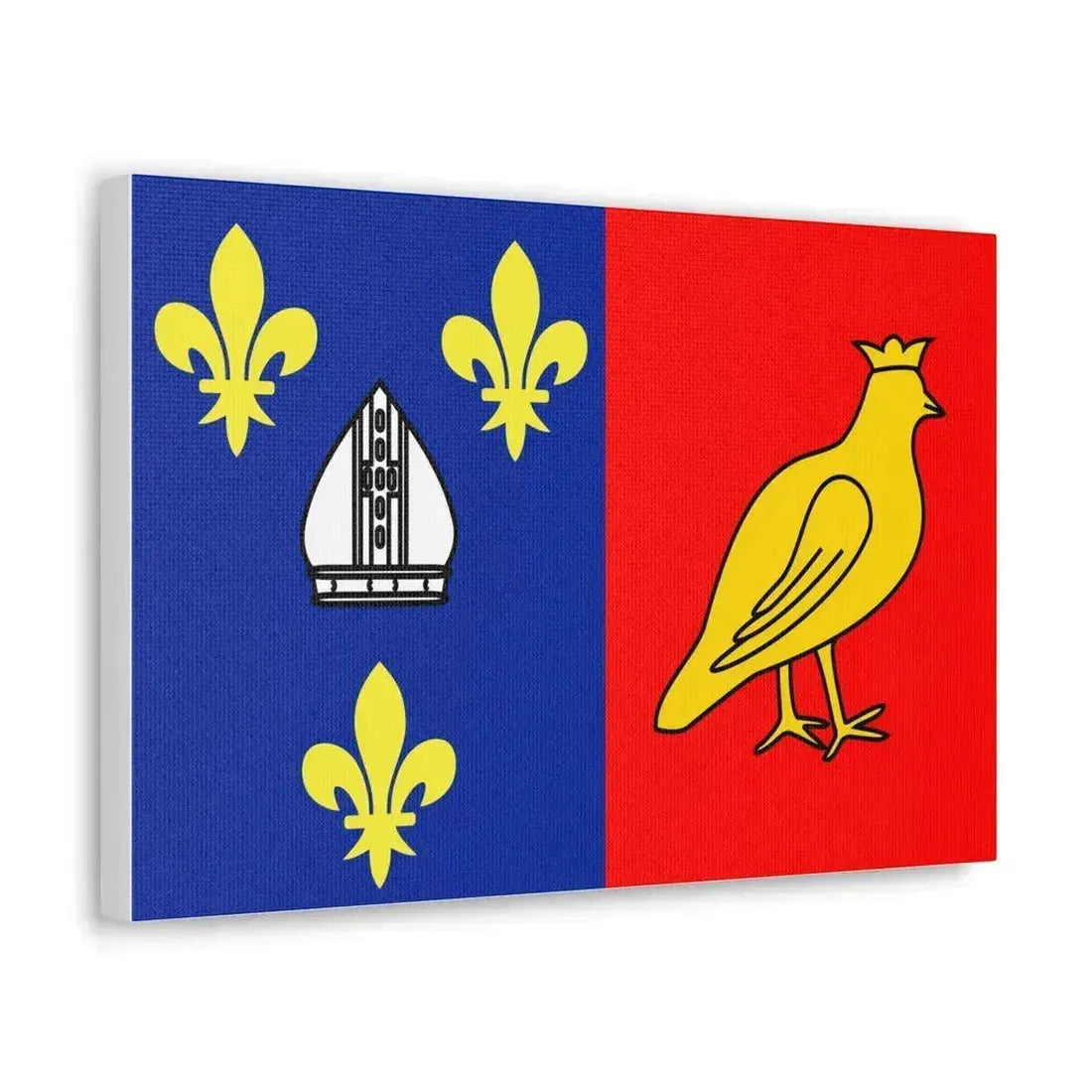 Flag of Charente Maritime France 2 - Canvas Wall Art - The Sticker Space