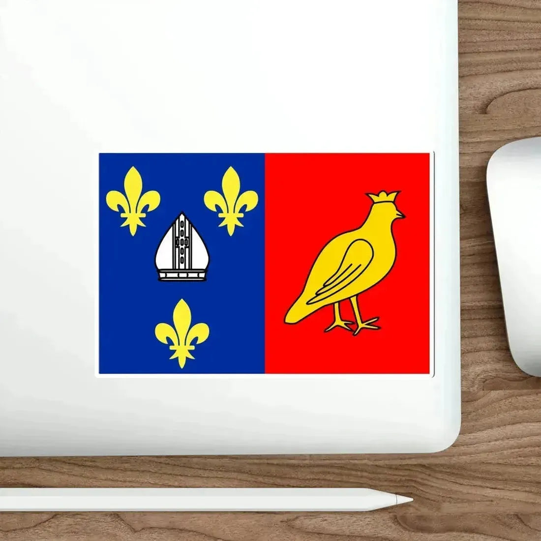 Flag of Charente Maritime France 2 STICKER Vinyl Die-Cut Decal - The Sticker Space