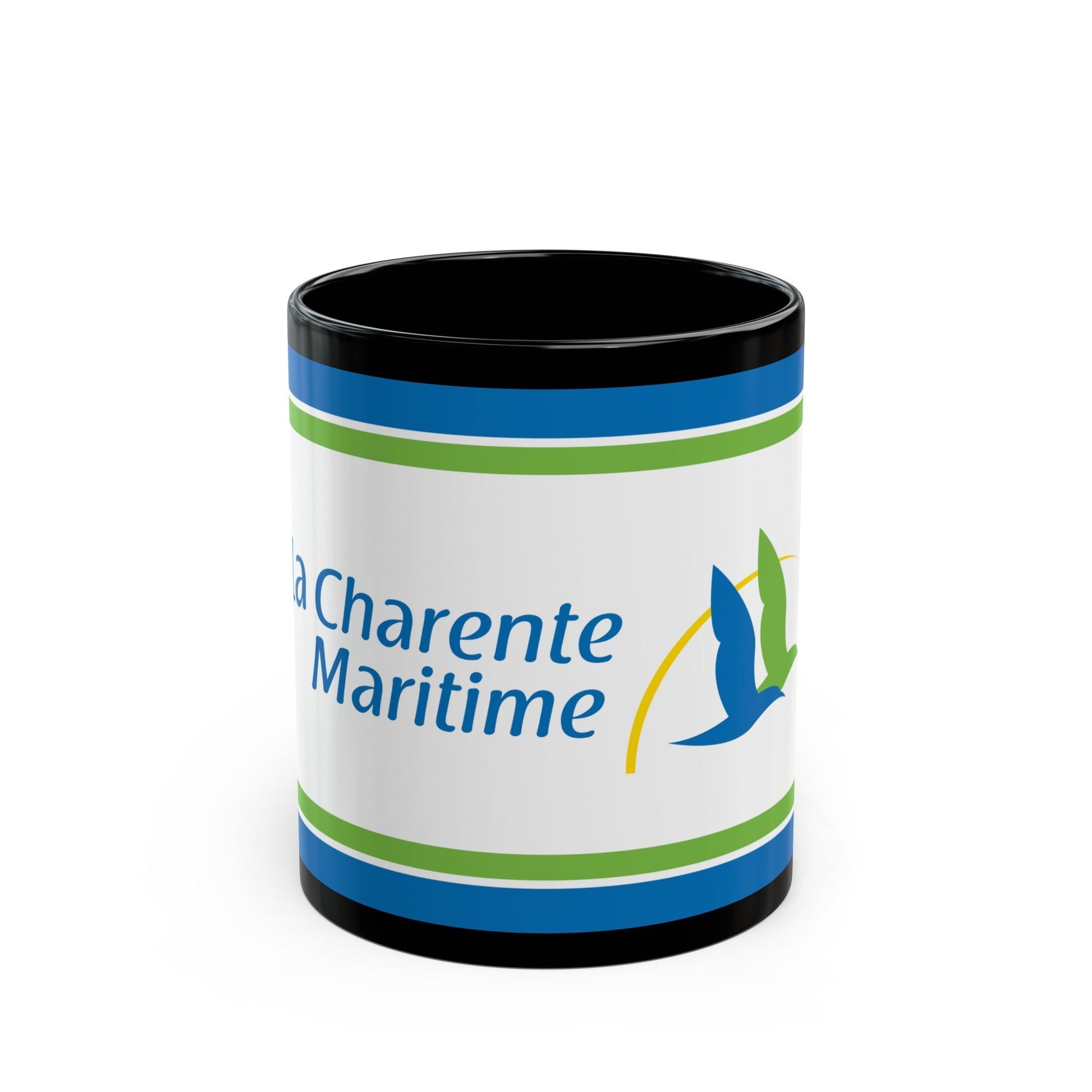 Flag of Charente Maritime France - Black Coffee Mug-11oz-The Sticker Space