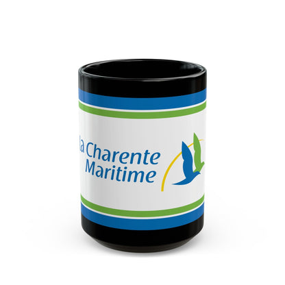 Flag of Charente Maritime France - Black Coffee Mug-15oz-The Sticker Space