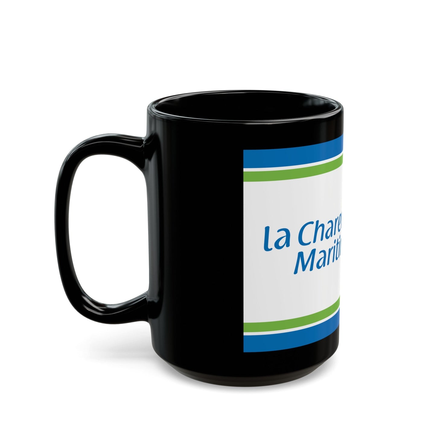 Flag of Charente Maritime France - Black Coffee Mug-The Sticker Space