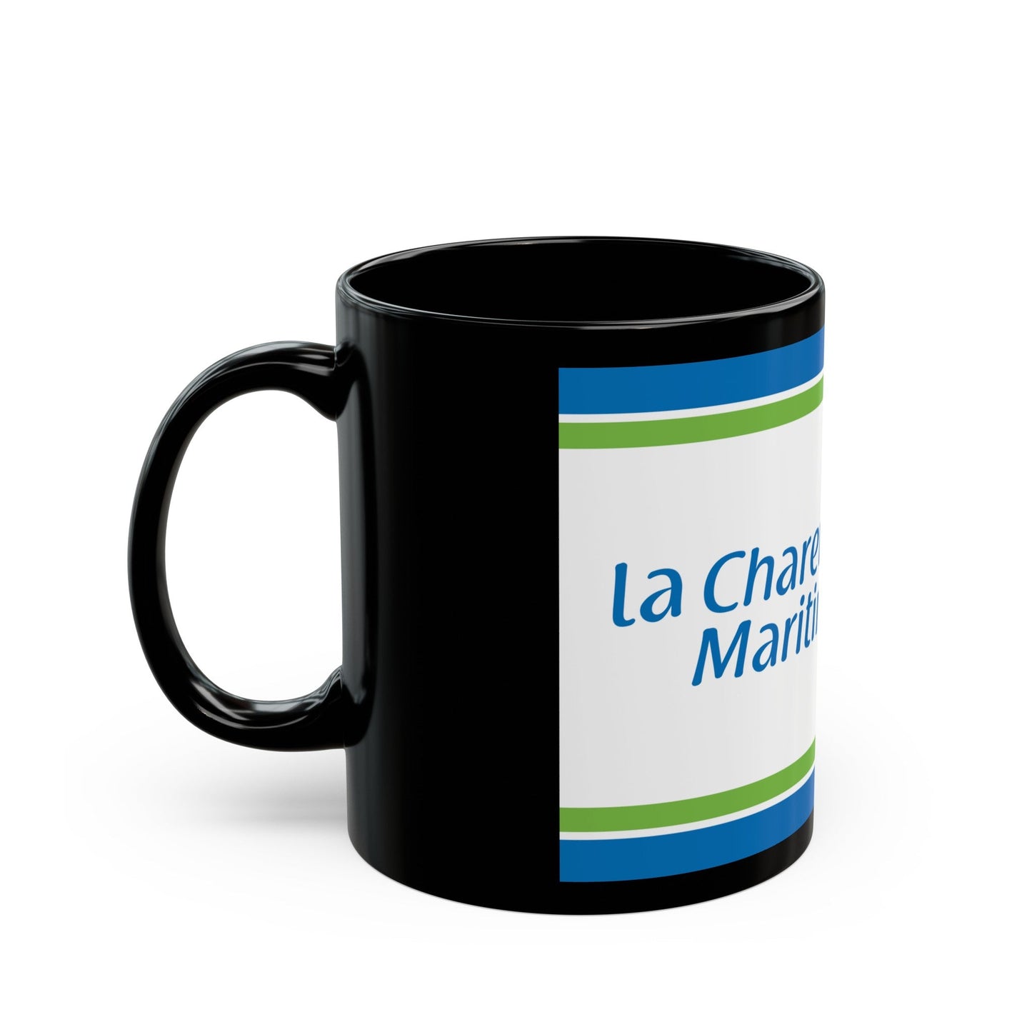 Flag of Charente Maritime France - Black Coffee Mug-The Sticker Space