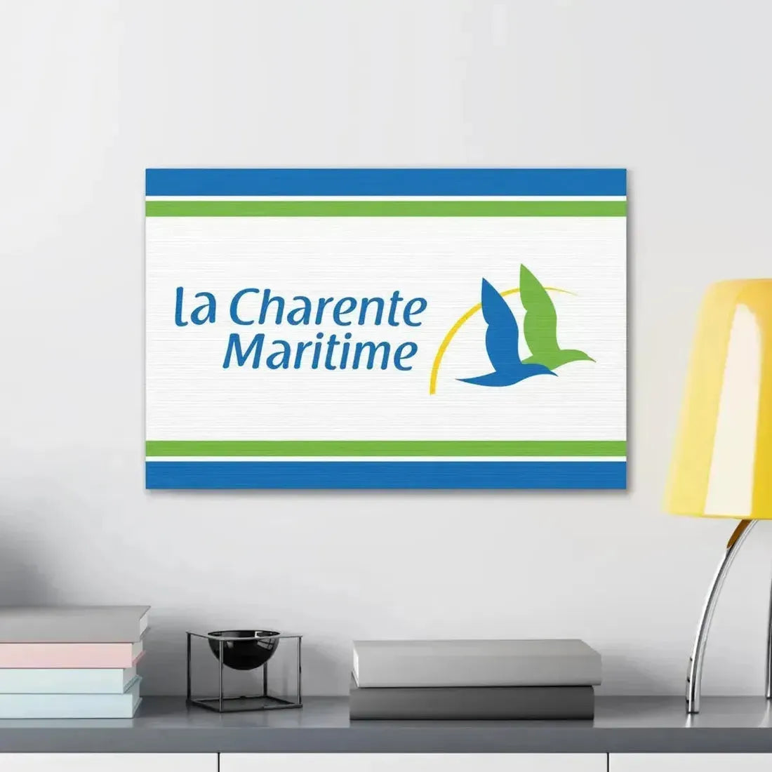 Flag of Charente Maritime France - Canvas Wall Art - The Sticker Space