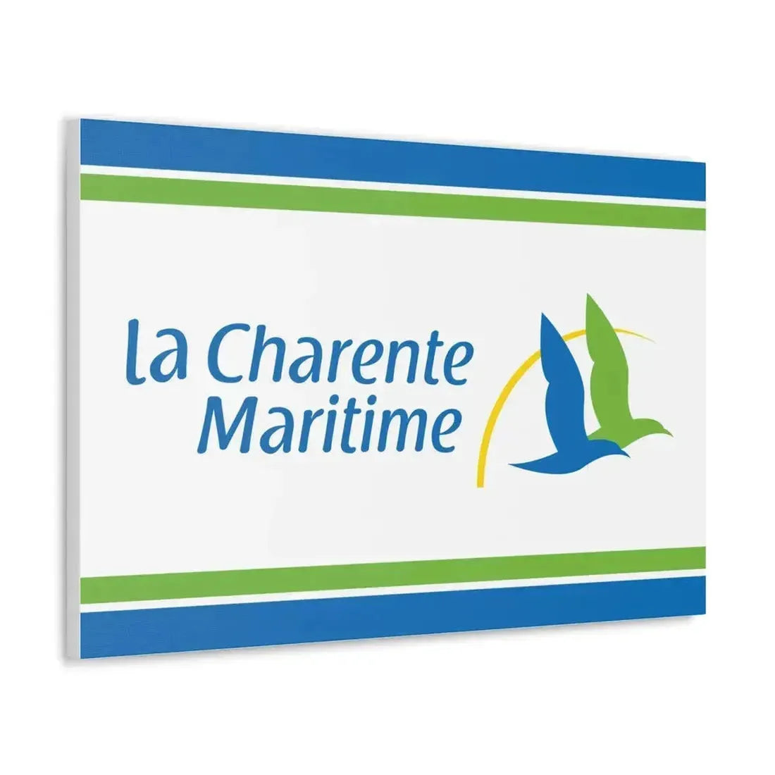 Flag of Charente Maritime France - Canvas Wall Art - The Sticker Space