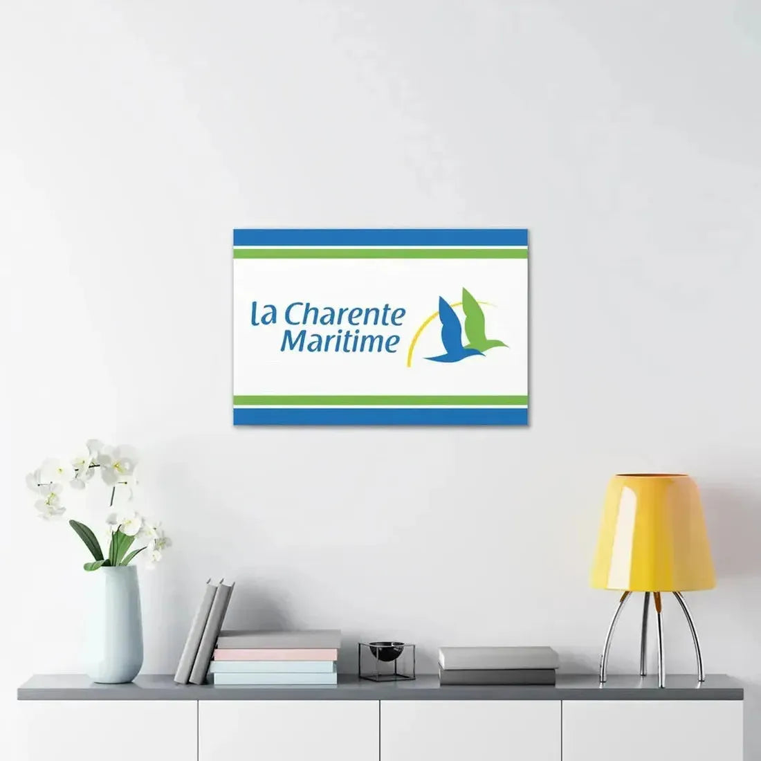 Flag of Charente Maritime France - Canvas Wall Art - The Sticker Space