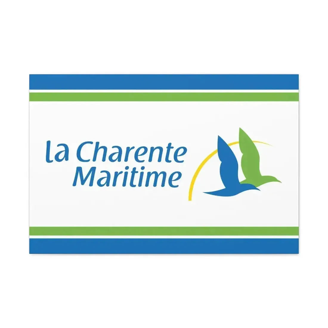 Flag of Charente Maritime France - Canvas Wall Art - The Sticker Space