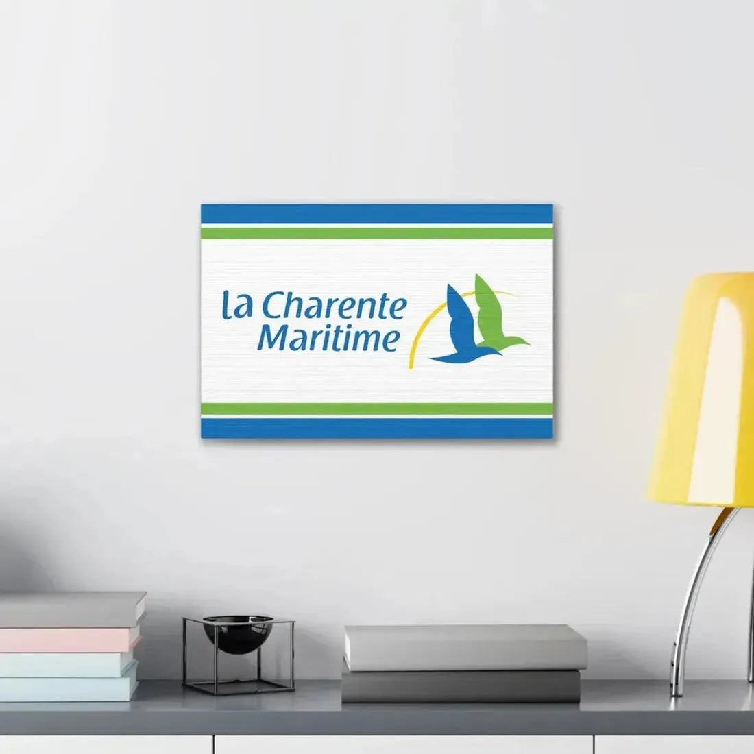 Flag of Charente Maritime France - Canvas Wall Art - The Sticker Space