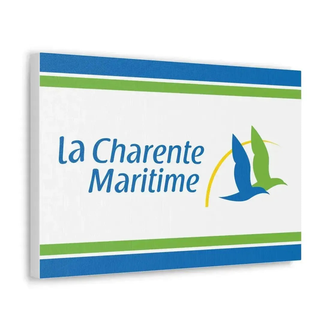 Flag of Charente Maritime France - Canvas Wall Art - The Sticker Space