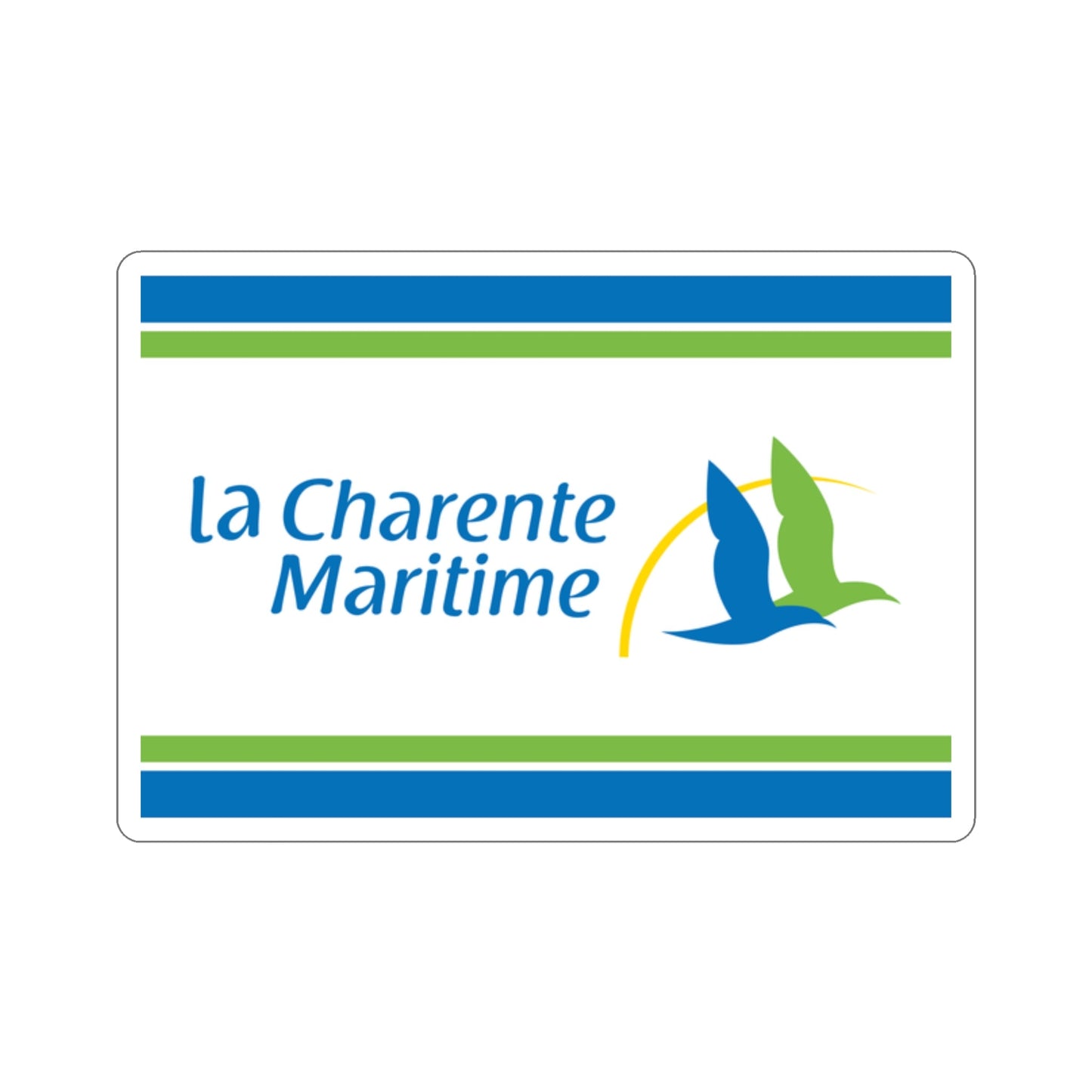 Flag of Charente Maritime France STICKER Vinyl Die-Cut Decal-2 Inch-The Sticker Space