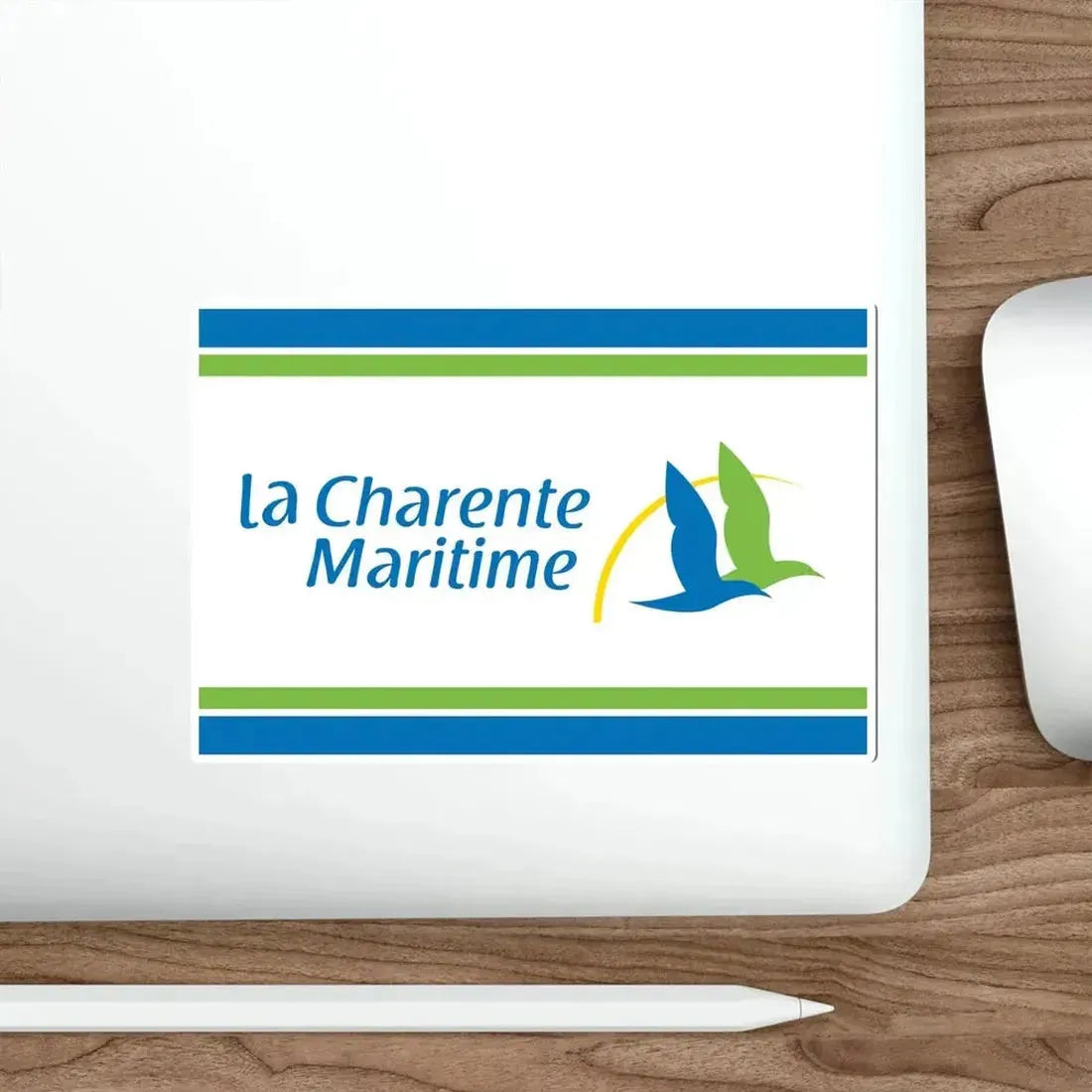 Flag of Charente Maritime France STICKER Vinyl Die-Cut Decal - The Sticker Space