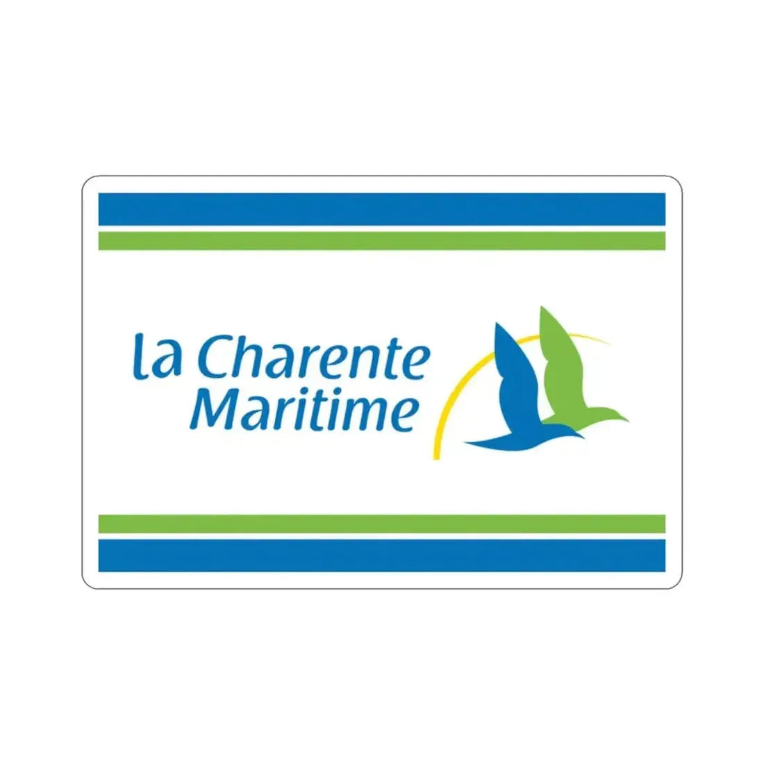 Flag of Charente Maritime France STICKER Vinyl Die-Cut Decal - The Sticker Space