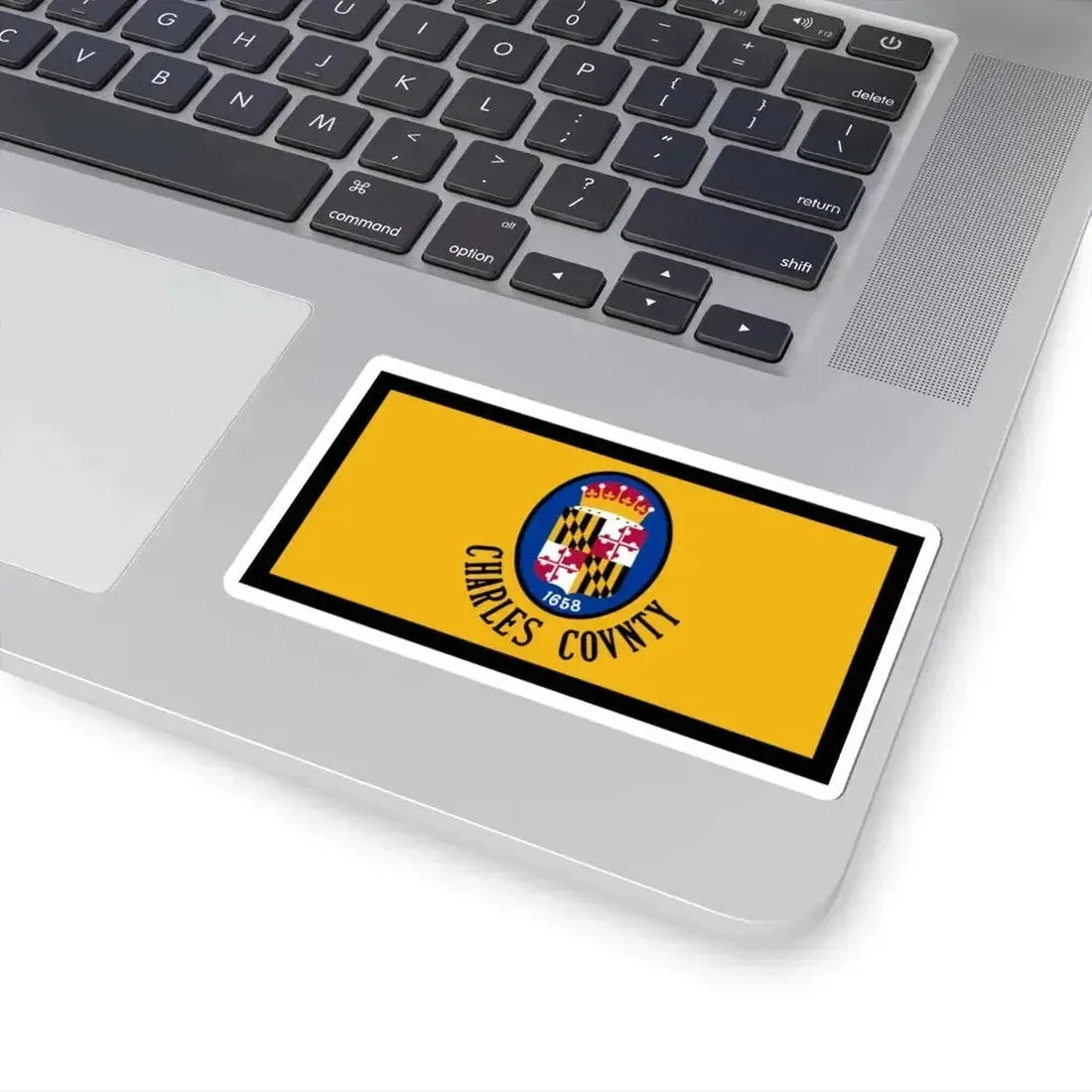 Flag of Charles County Maryland (United States) STICKER Vinyl Kiss-Cut Decal - The Sticker Space