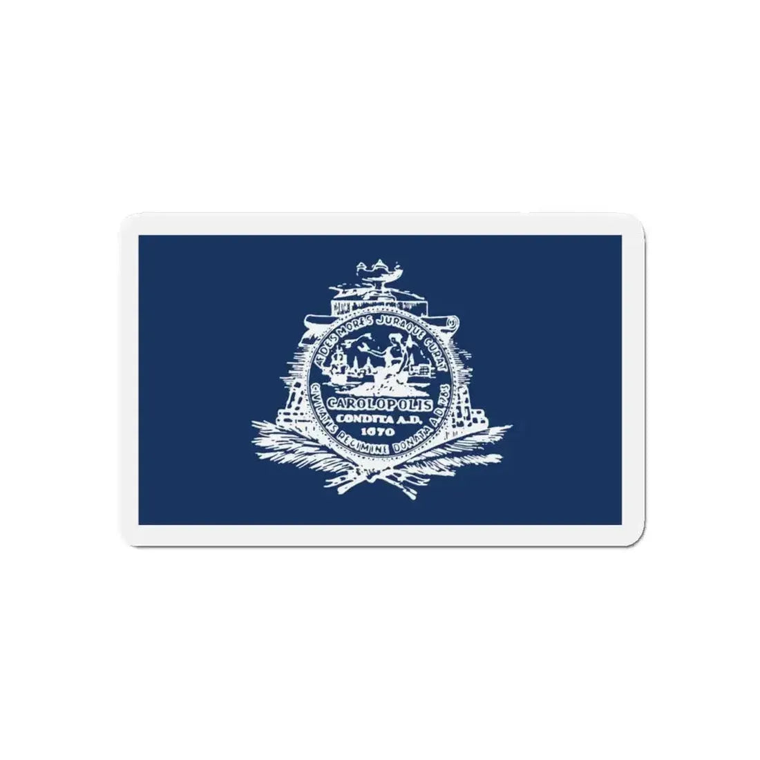 Flag of Charleston South Carolina - Refrigerator Magnet - The Sticker Space