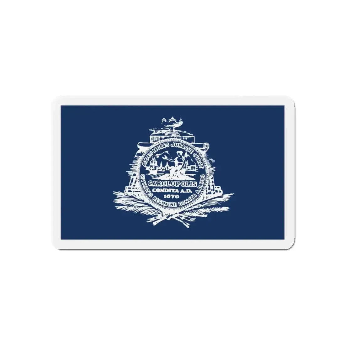 Flag of Charleston South Carolina - Refrigerator Magnet - The Sticker Space