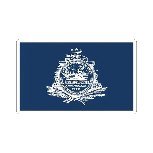 Flag of Charleston South Carolina USA STICKER Vinyl Die-Cut Decal 6 Inch - The Sticker Space