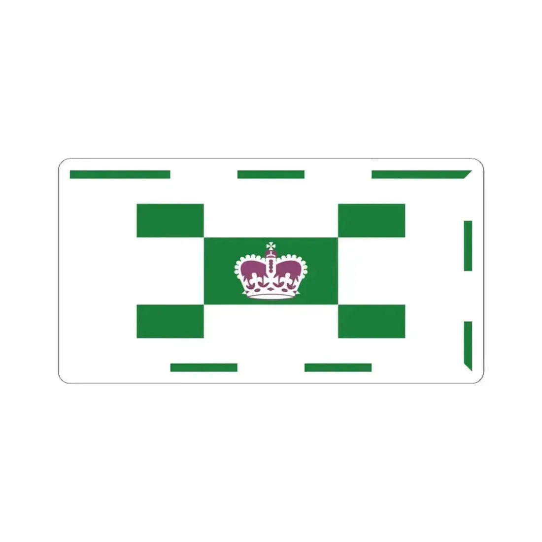 Flag of Charlottetown (Canada) STICKER Vinyl Kiss-Cut Decal 4 Inch White - The Sticker Space