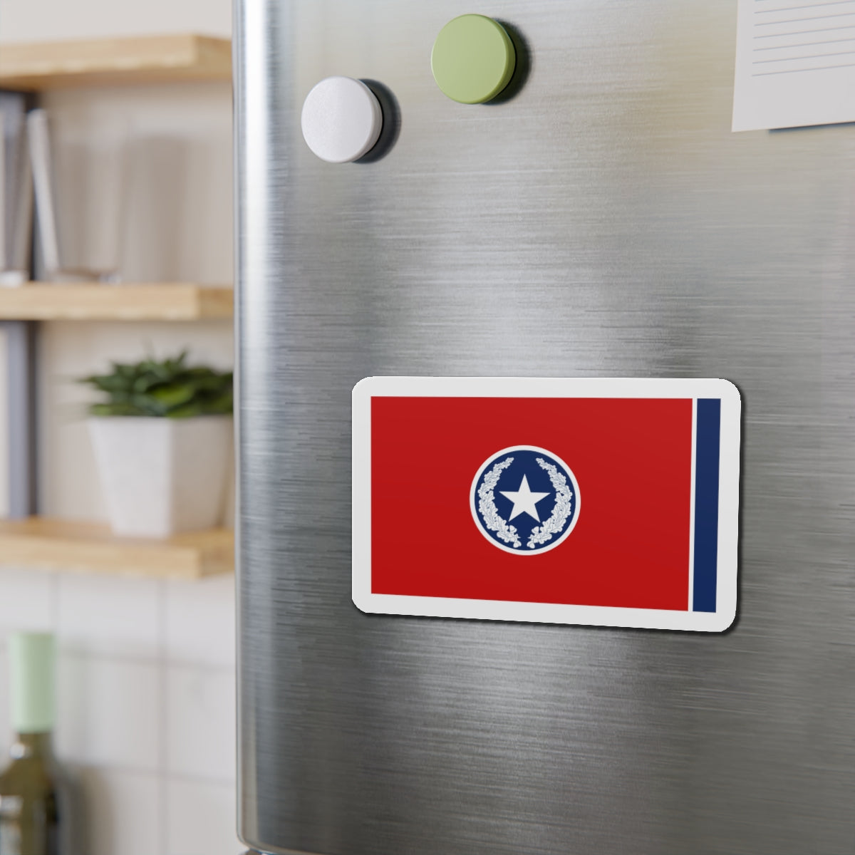 Flag of Chattanooga Tennessee 1923–2012 - Die-Cut Magnet-The Sticker Space