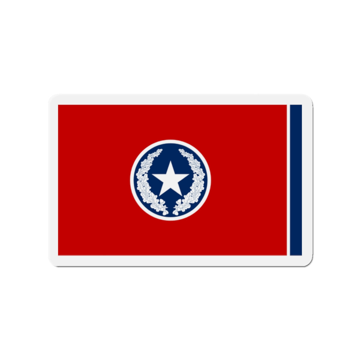 Flag of Chattanooga Tennessee 1923–2012 - Die-Cut Magnet-2" x 2"-The Sticker Space