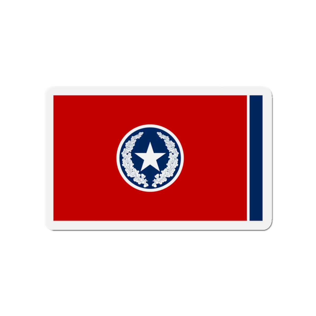 Flag of Chattanooga Tennessee 1923–2012 - Die-Cut Magnet-3" x 3"-The Sticker Space