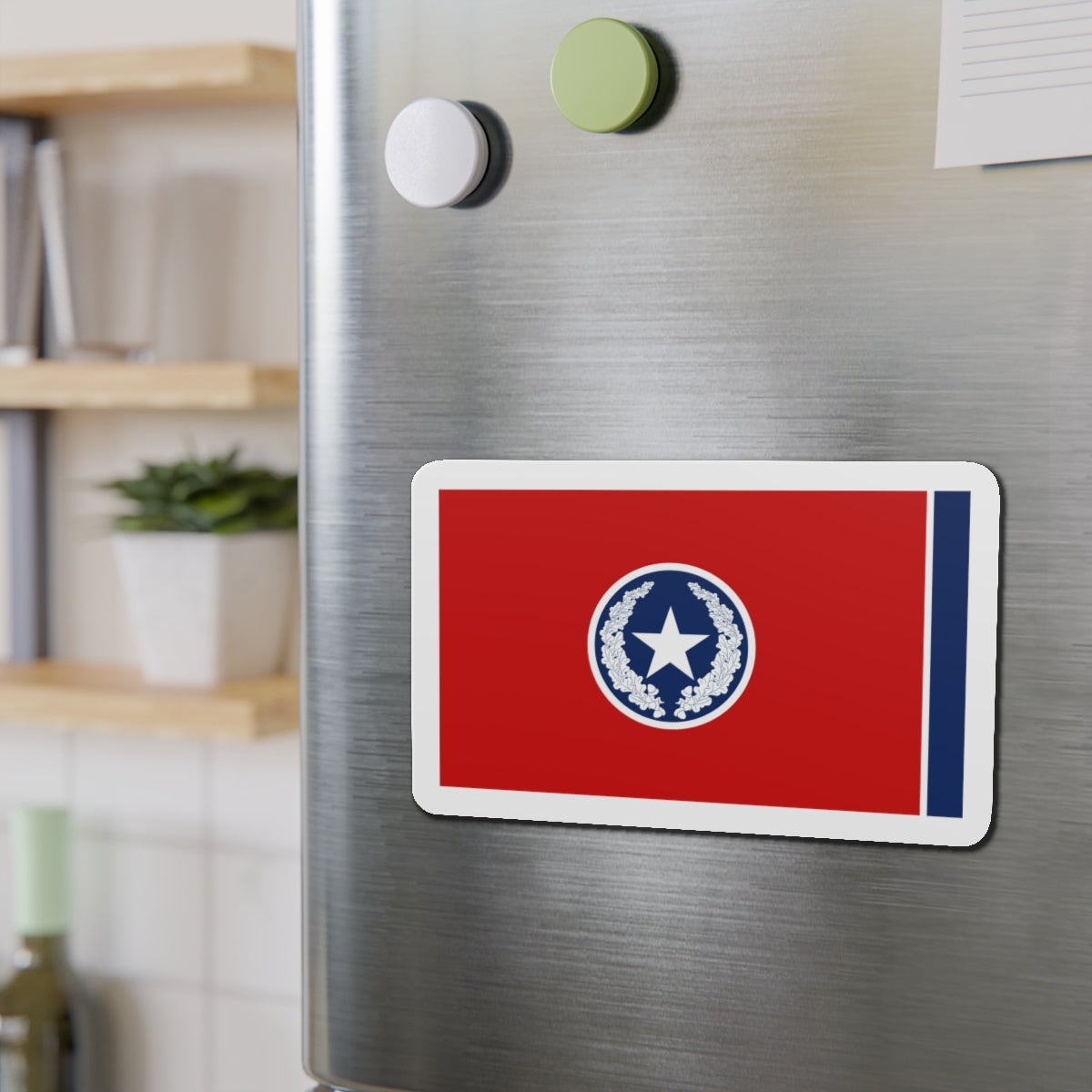 Flag of Chattanooga Tennessee 1923–2012 - Die-Cut Magnet-The Sticker Space