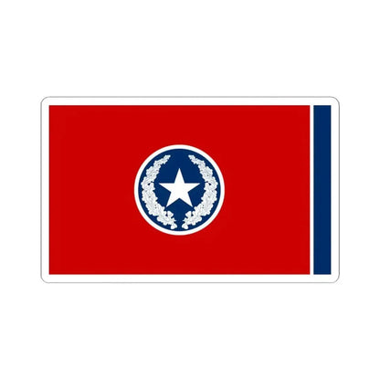 Flag of Chattanooga Tennessee 1923-2012 (United States) STICKER Vinyl Kiss-Cut Decal 3 Inch White - The Sticker Space
